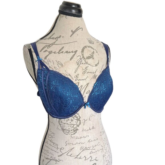 Adore me Womens Push up Padded Bra size 36DD Floral Underwire Lace  Sexy NWT - Picture 12 of 12